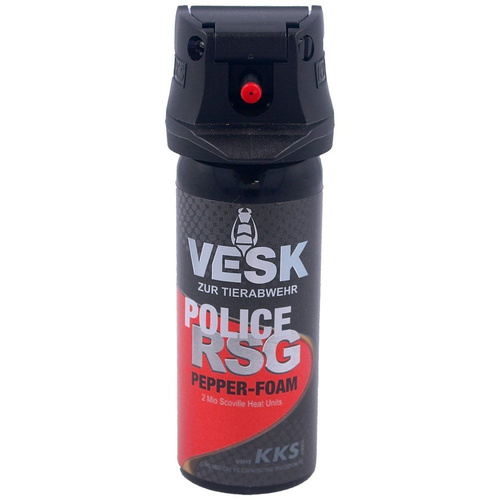 KKS - Pepřový sprej Vesk RSG Police - Proudový - Pěnový - 50 ml - 12050-F V