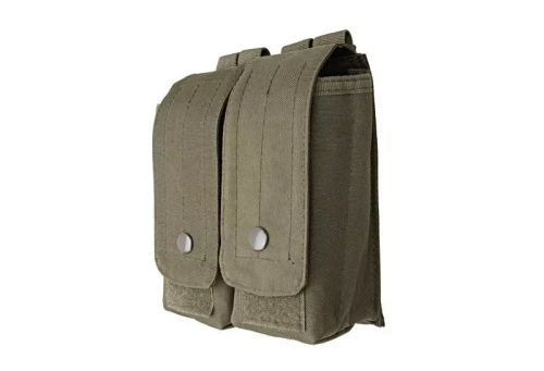 GFC Tactical - Dvojité pouzdro na zásobníky typu AK / AR - MOLLE - Nylon - olivová barva - GFT-19-003576
