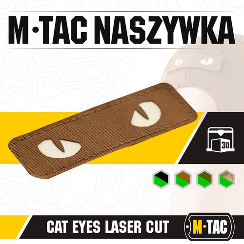 M-Tac - Nášivka - Kočičí oči - Laserem řezaná - Kojot - 51009599