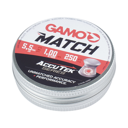 Gamo - Diabolo kuličky AccuTek Match - Ráže 5,5 mm - 250 kusů - 6320025-AK