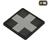 M-Tac - Medic Cross Square 3D PVC nášivka - černá / šedá - 51124211