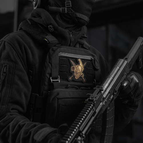 M-Tac - Nášivka na přilbu Gladiátor - výšivka - 500D Cordura - zlatá - 51374002