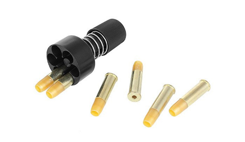 ASG - Dan Wesson 715 6'' - stříbrná replika revolveru - nízký výkon - 18194