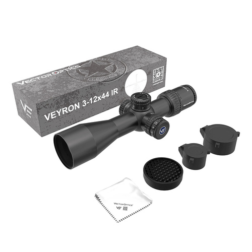 Vector Optics - Puškohled Veyron 3-12x44IR Compact Scope - SFP - MPR-V10 - Černá - SCOM-40