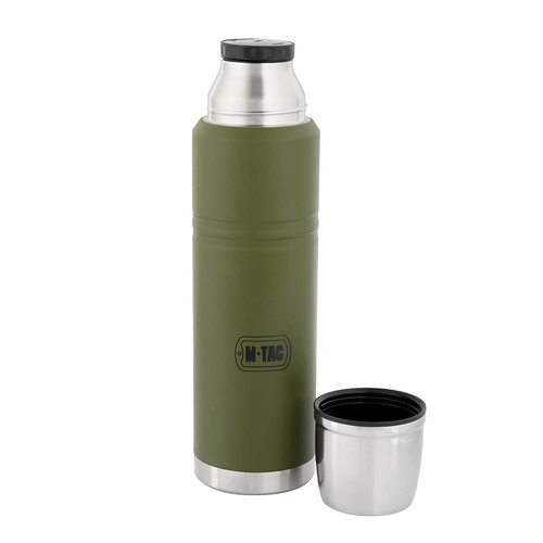M-Tac - Termoska z nerezové oceli - 1000 ml - olivová - UN-B04-1000A