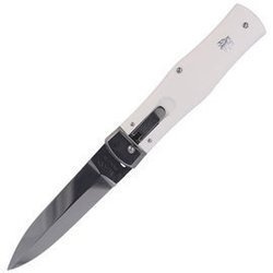 Mikov - Pružinový nůž Predator - ABS White - AISI 420 - Bílá - 241-NH-1/N BÍLÁ
