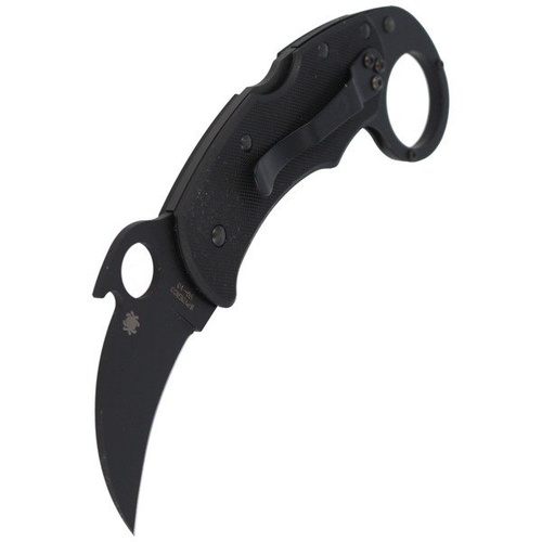 Spyderco - Nůž Karahawk™ G-10 All Black Plain Edge - C170GBBKP