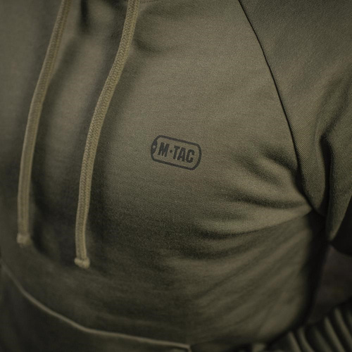 M-Tac - Bavlněná taktická mikina s kapucí Raglan Hard - Dark Olive - 51388048