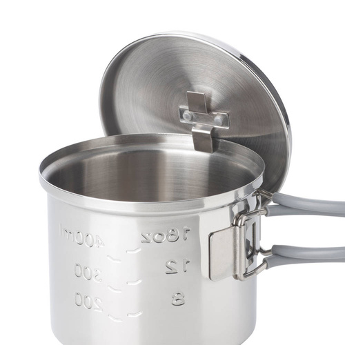 Esbit - Turistický hrnec s poklicí - nerezová ocel - 625 ml - PT625ST