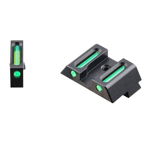 GunPany - Kombinovaná mířidla pro Glock - dlouhá verze - zelená - SCIS-05 