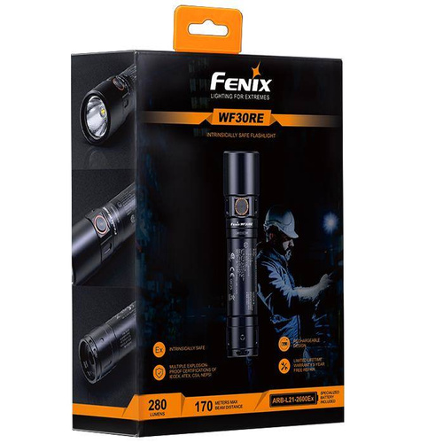 Fenix - LED svítilna s 2600 mAh akumulátorem - 280 lm - WF30RE
