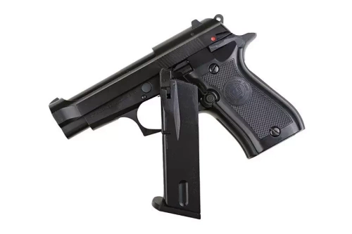 WE - Pistole ASG replika M84 Mini - zelený plyn - černá - WET-02-009252