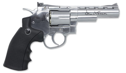 ASG - Replika revolveru Dan Wesson 4'' - stříbrná - 16181