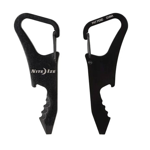 Nite Ize - Karabina se sadou nástrojů DoohicKey ClipKey Tool - ocel - černá - KMTCK-01-R3