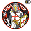 M-Tac - Nášivka Deus Vult - 3D PVC - bílá/červená - 51116000