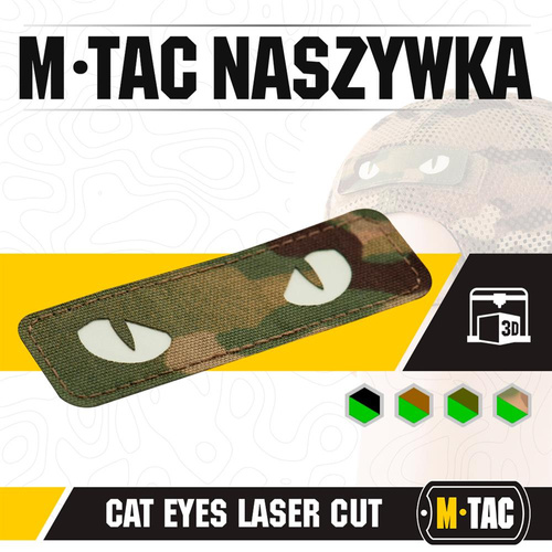 M-Tac - Morální nášivka - Kočičí oči - Laserem řezaná - MultiCam - 51009899