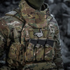 M-Tac - Nášivka s motivem kostlivce - výšivka - 500D Cordura - černá - 51375002
