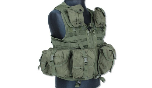 Mil-Tec - Modulární vesta Reactor - Olive Drab - MOLLE/PALS - 10712101