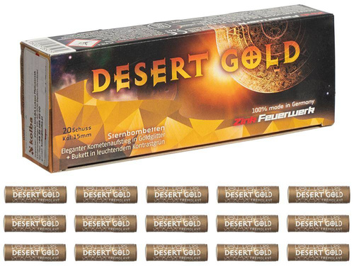 Zinkové ohňostroje - Pistol Ray Desert Gold - 20 kusů - Z527 