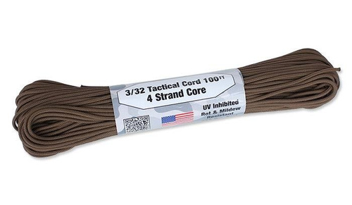Atwood Rope MFG - Taktická šňůra 3/32 - 2,2 mm - hnědá - 100 stop