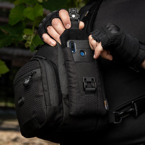 M-Tac - Elite Hex pouzdro na telefon - velké - černé - 10160002