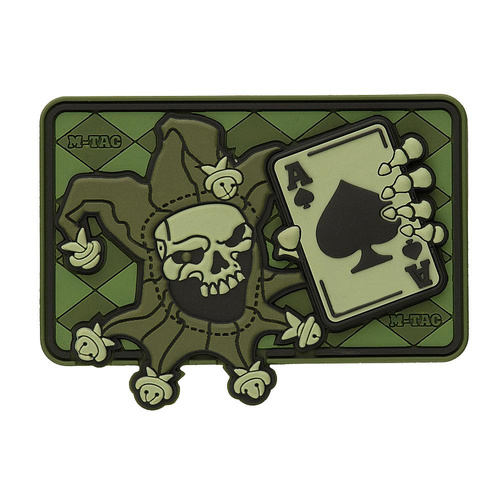 M-Tac - Morale Patch - Joker Skull 3D PVC - Olive - 51120001.