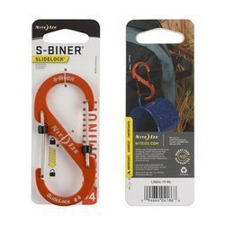 Nite Ize - S-Biner® SlideLock® Aluminum #4 - oranžová - LSBA4-19-R6