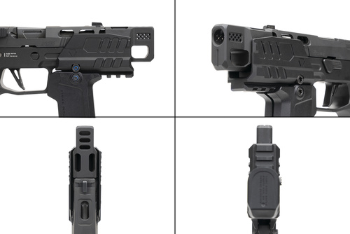 Strike Industries - Štít proti výbuchu pro pistole SMC Alfa/Bravo - Černý - SI-SMC-BS-S