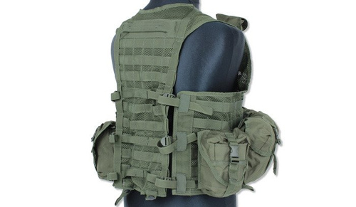 Mil-Tec - Modulární vesta Reactor - Olive Drab - MOLLE/PALS - 10712101