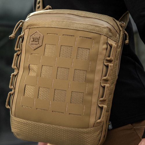 M-Tac - Laserem řezaná taška přes rameno Hex - Cordura - Coyote - 10241005