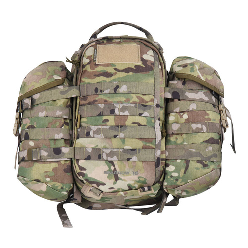 WISPORT - Batoh Sparrow 16 se dvěma bočními kapsami - 16 + 10 l - Multicam.