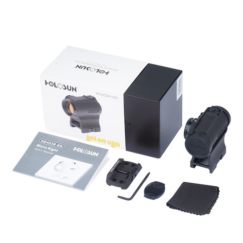 Holosun - HE403R-GD Gold Dot Sight - Nízká montáž a montáž s 1/3 světelnosti