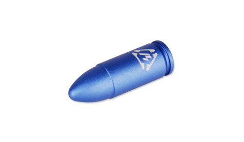 Strike Industries - Hliníková atrapa náboje - 9x19mm Para - SI-DR-AL-9MM-BLU