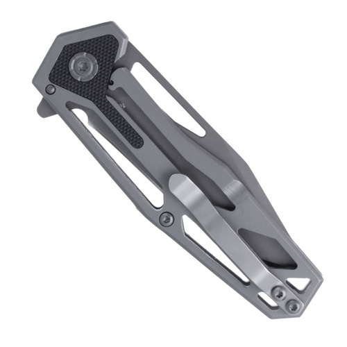 Schrade - Zavírací nůž Clip Point Blade Cage Handle Ultra Glide - 9Cr18MoV - šedý - 1084283.