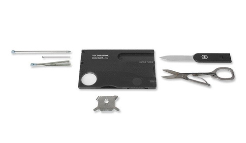 Victorinox - Swiss Card - Lite - Transparentní černá - 0.7333.T3