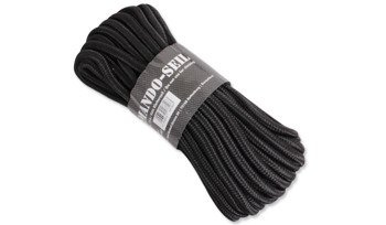 Mil-Tec - Lano 7 mm - 15 m - 420 kg - černé - 15941002-007