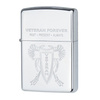 Zippo - Benzínový zapalovač Veteran Forever - leštěný chrom - Z28054