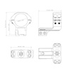 Vector Optics - Dvoudílná konzola pro upevnění zaměřovače - 30 mm - Dovetail - černá - XASR-3017