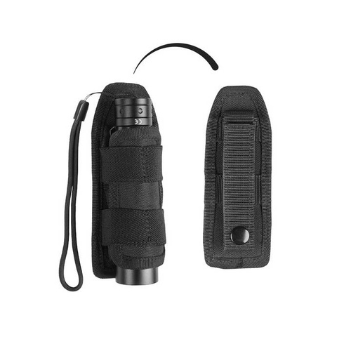 Mil-Tec - Bezpečnostní pouzdro na svítilnu na opasek - MOLLE - černé - 16268802