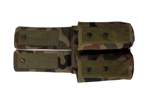 GFC Tactical - Dvojité pouzdro na zásobníky typu AK / AR - MOLLE - Nylon - vz. 93 PL Woodland - GFT-19-016371