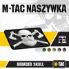 M-Tac - 3D nášivka - Vousatá lebka - černá / bílá - 51113236