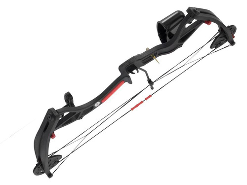 Poe Lang - Kladkový lukostřelec - 15-22 lb - 25" - Černý/Červený - CO-034B