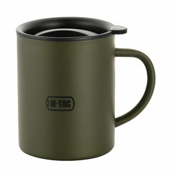 M-Tac - Termohrnek s víkem - 400 ml - olivový - H0180008