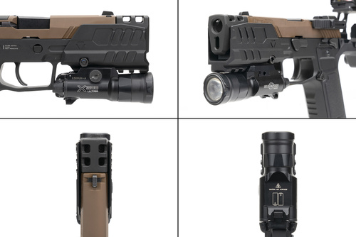 Strike Industries - Štít proti výbuchu pro pistole SMC Alfa/Bravo - Černý - SI-SMC-BS-S