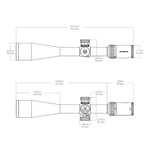 Vector Optics - Puškohled Sentinel-X 10-40x50 - SCOL-34