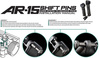 Strike Industries - Řadicí kolíky pro AR-15 - černé - SI-AR15-SHIFT-BK