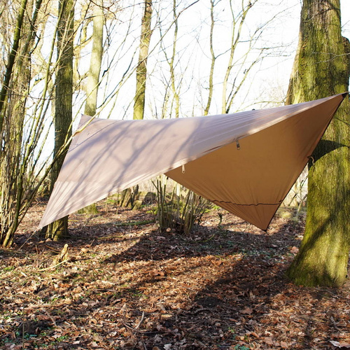 TF-2215 - Turistická plachta - 3x3 m - Wolf Brown - 319562