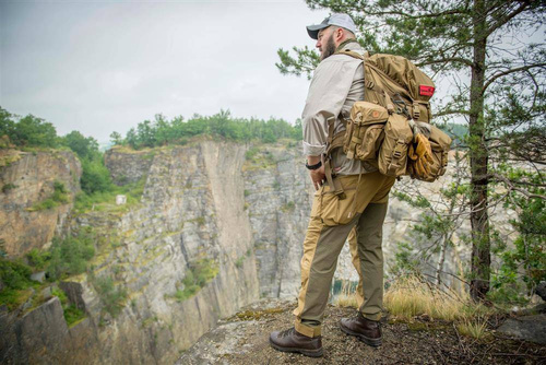 Helikon - Hybridní kalhoty Outback Pants® - DuraCanvas® - Ash Grey - SP-HOP-DC-85
