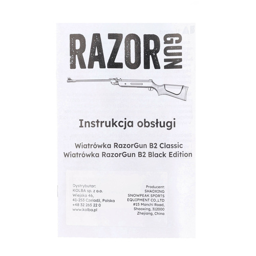 RazorGun - B2 Classic Air Gun - 5,5 mm - dřevo - hnědá - B2-4 5,5