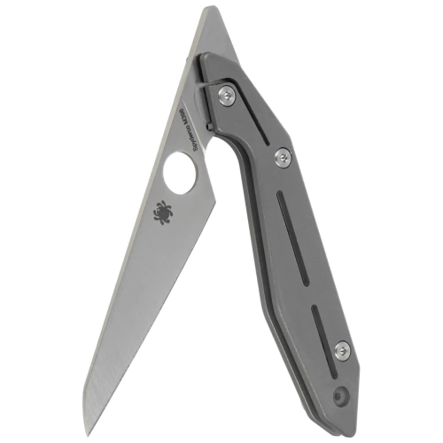Spyderco - Zavírací nůž Nand Gray Titanium Satin - M398 - šedá - C270TIP